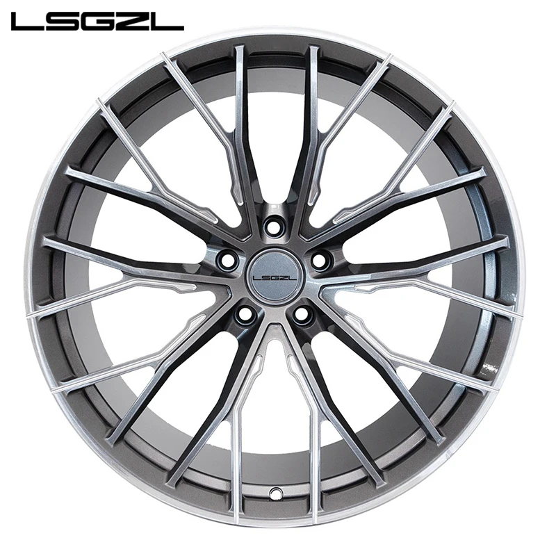 Custom i piece car wheel 15 18 20 22 24 26 inch monoblock  5x114.3 5x130 6x139.7 jante for  benz lixiang zeekr tesla