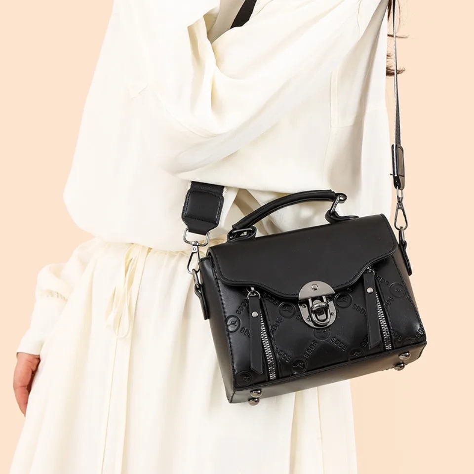 Women Vintage Embossed Pu Leather Top-Handle Bags Designer Shoulder Crossbody Bag Ladies Casual Small Totes Purses and Handbags