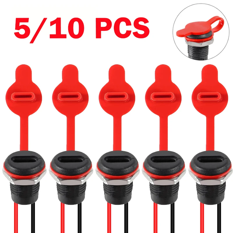 5/10 Stück USB-C-Steckverbinder, industrielle elektrische Docking-Terminals, Typ-C-Buchse, 2-poliger Anschluss, Buchse, weiblich, zum Aufladen