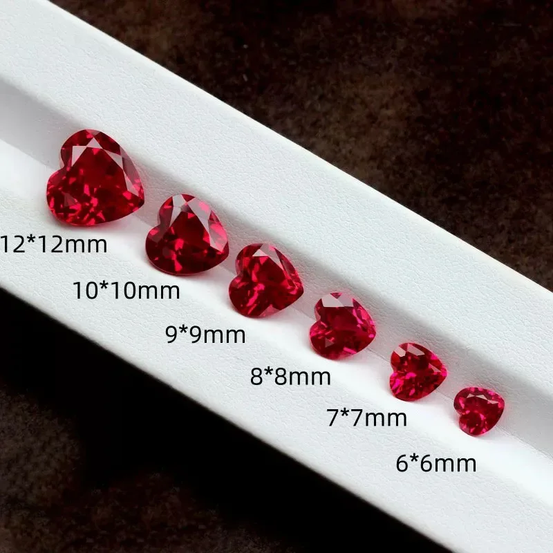 

L-Lab Grown Sapphire Heart Shape Multiple Colors DIY Jewelry Production Main Materials Selectable AGL Certificate