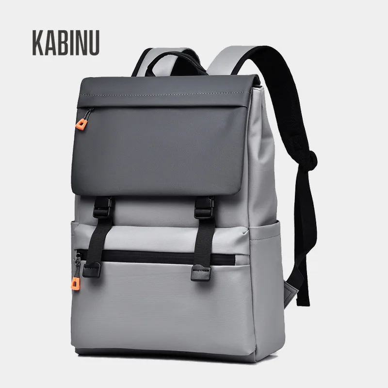 Korean Fashion Men\'s Backpack Large Capacity Waterproof Travel Backpack Business Laptop Backpack Student Schoolbag Shoulder Bag