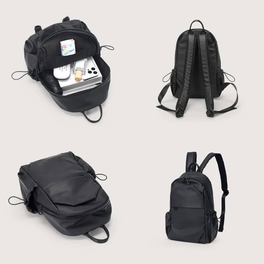 

【New style】Trend backpack men's casual waterproof travel bag computer bag backpack high school junior high school college stude