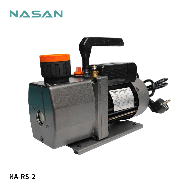 NASAN NA-RS2 AC110V/220V 3 CFM Vacuum Pump 5Pa-101Kpa Pressure Air Displacement Vacuum Pump For LCD Laminating Machine Special