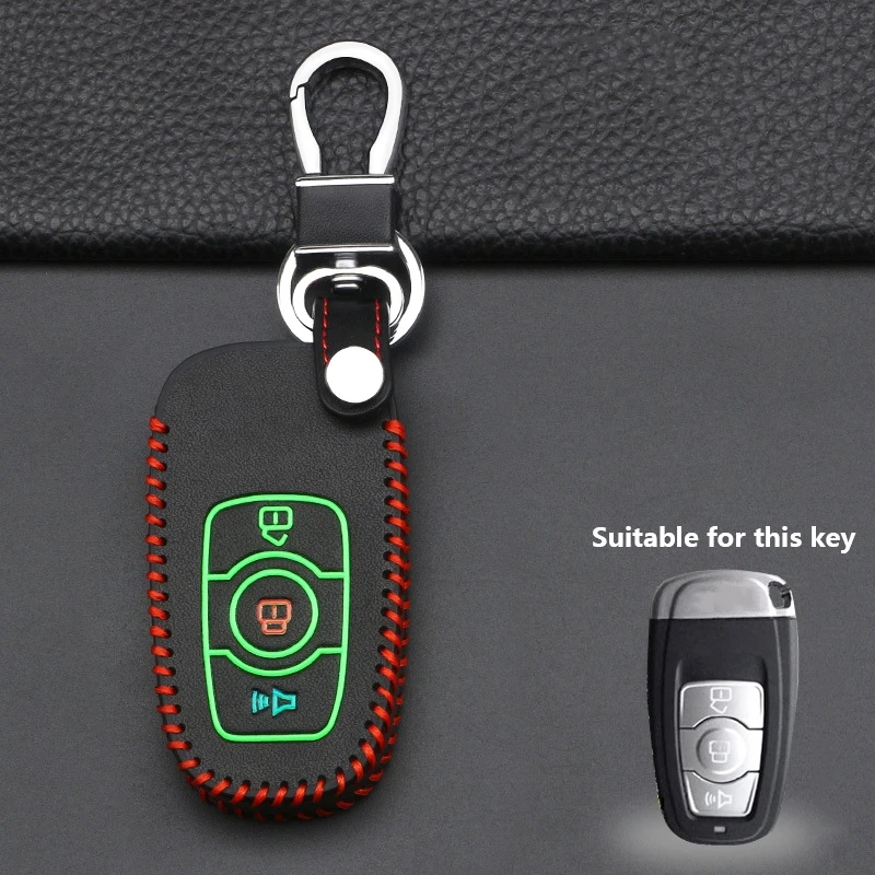 Luminous Leather Car Key Case Cover Bag Shell Protection for Great Wall Haval M6 F5 H6 COUPE Sport H2 H4 Accessories Auto