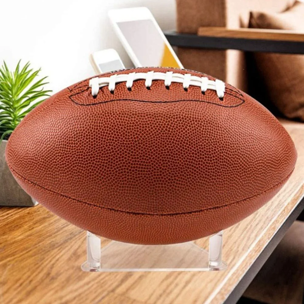 ABAH-2X Acrylic Ball Stand - Holds Footballs, Basketballs, Volleyballs Or Soccer Balls - Display Stand Or Holder