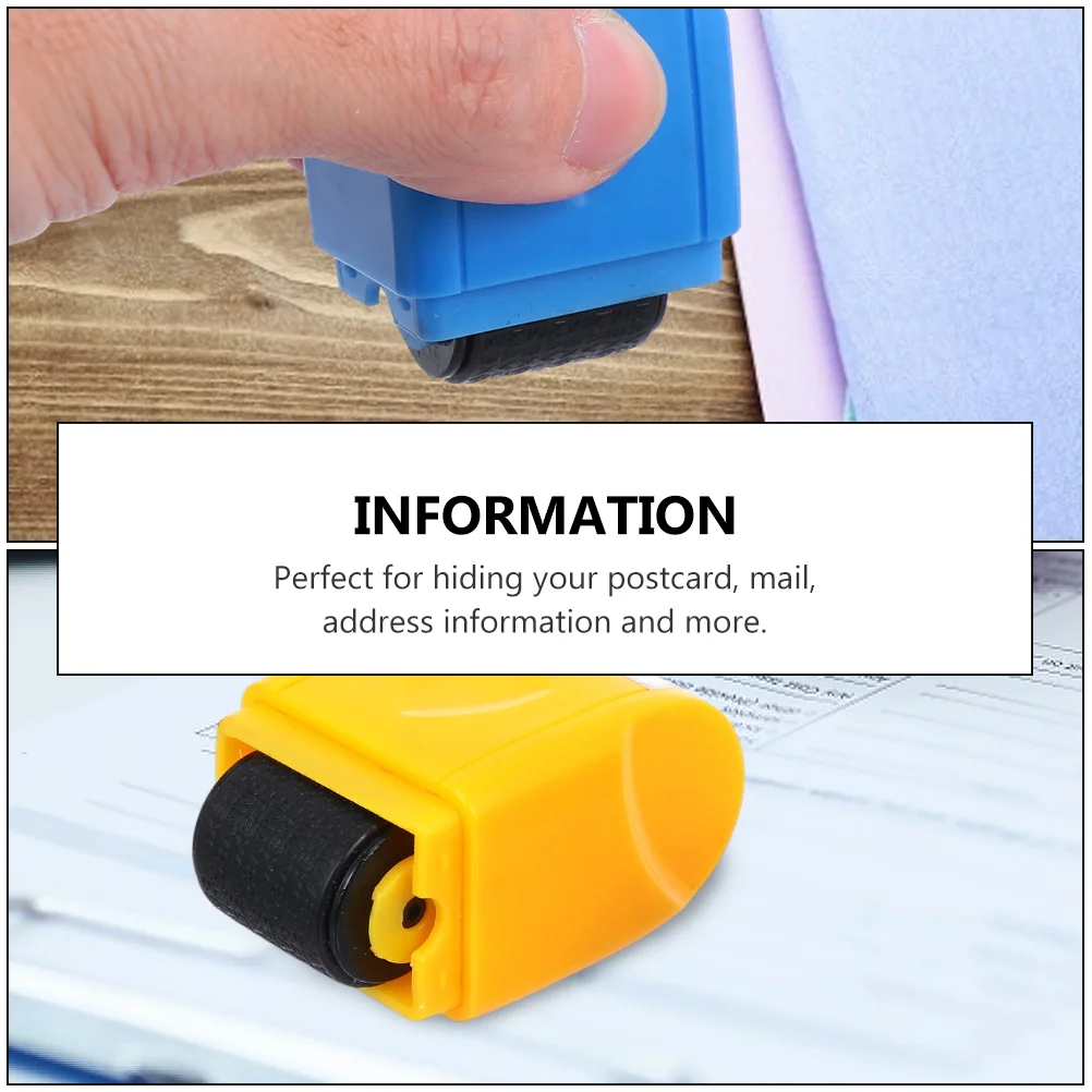 Privacy Policy Postage Stamps Protection Seals Wide Rolling Garbled Plastic Roller Identity Guard Security