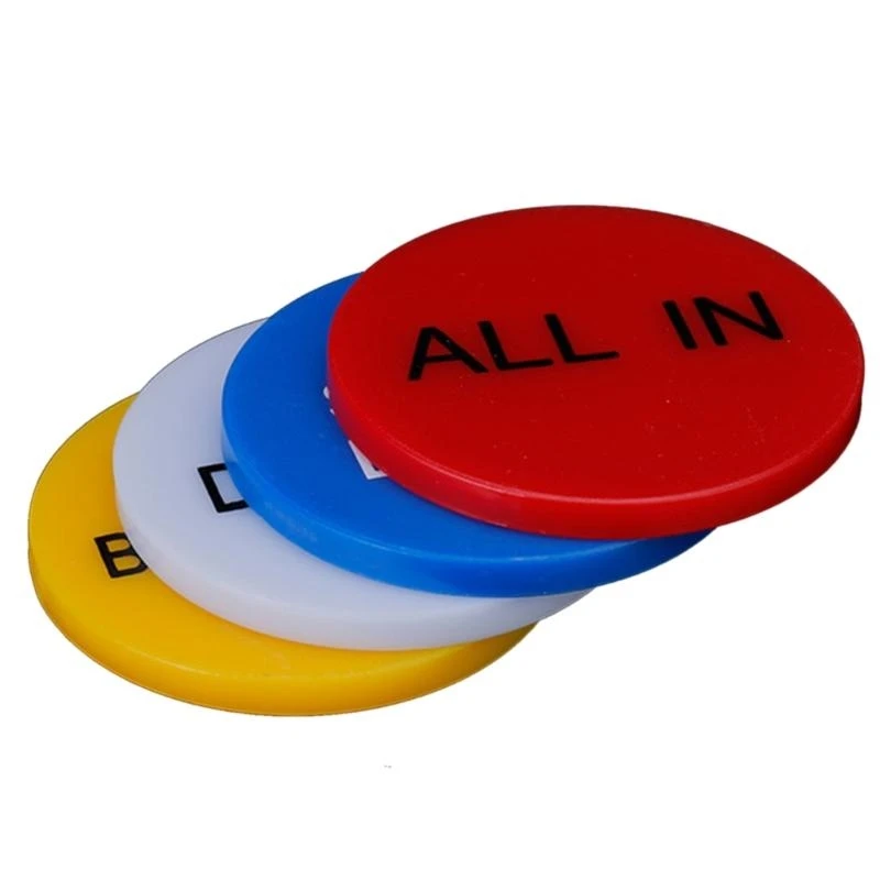 

4pcs круглой маленькие слепые кнопки с большими слепыми дилерами монет монета Protector Coin монета