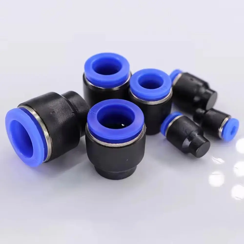 5Pcs Durable PPF Pneumatic Connector Plastic 4/6/8/10/12/14/16mm Air Hose Sealing Connector Pipe Plug Pipe Fitting