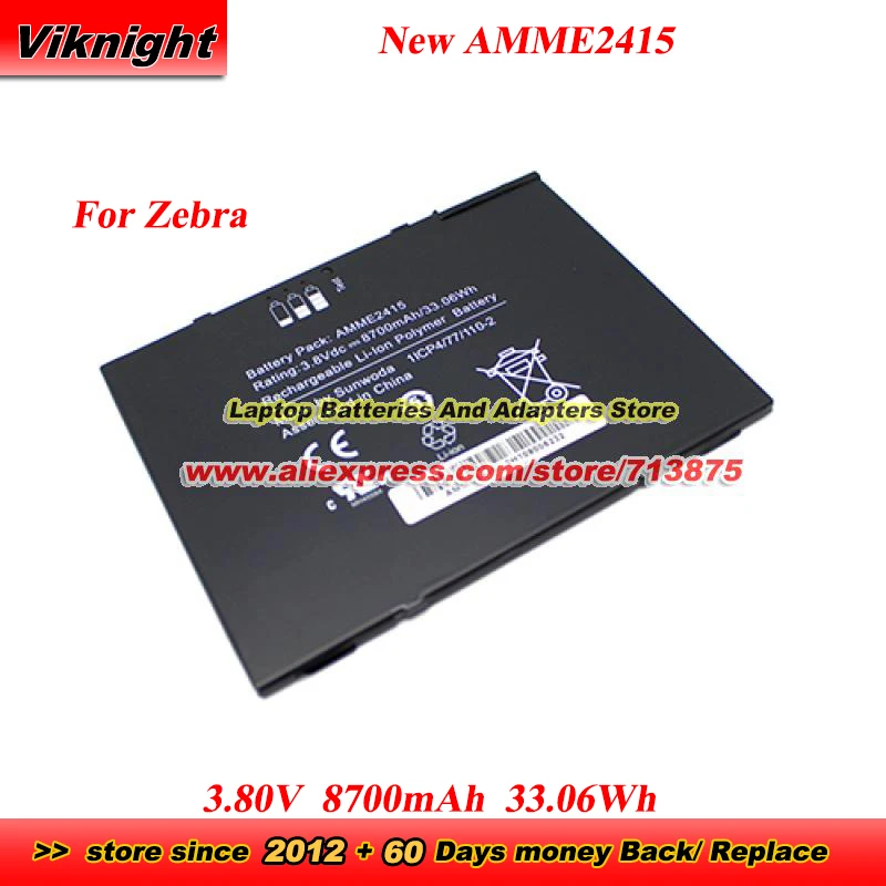 

Brand New AMME2415 Battery for Zebra ET50 ET55 ET50NT et55rt Tablet 1ICP4/77/110-2 3.8V 8700mAh 33.06Wh