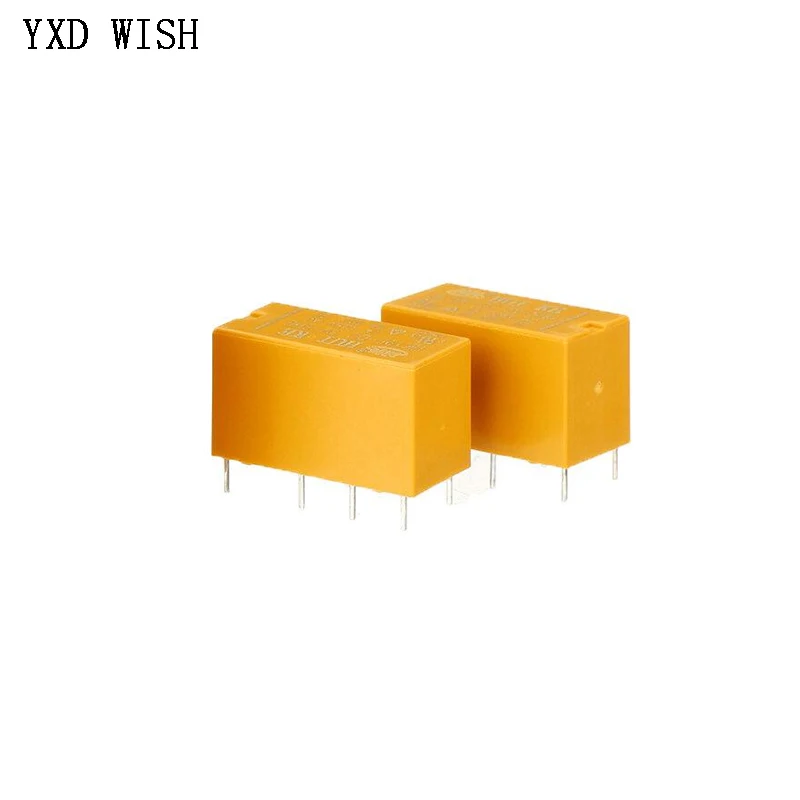 5pcs Relay HK19F-DC 3V 5V 9V 12V 24V -SHG 8PIN Relay Coil DPDT 8 Pin 2NO 2NC Mini Power Relays PCB Type HK19F-DC5V-DC12V-SHG