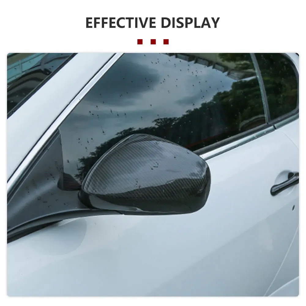 Dry Carbon Side Mirror Covers for Maserati GranCabrio GranTurismo GTS 08-19 Add on Side Mirror Caps Cover Shell