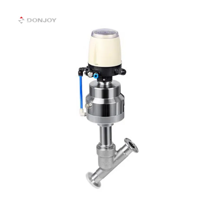 DONJOY sanitary high quality stainless steel valve pneumatic angle seat valve