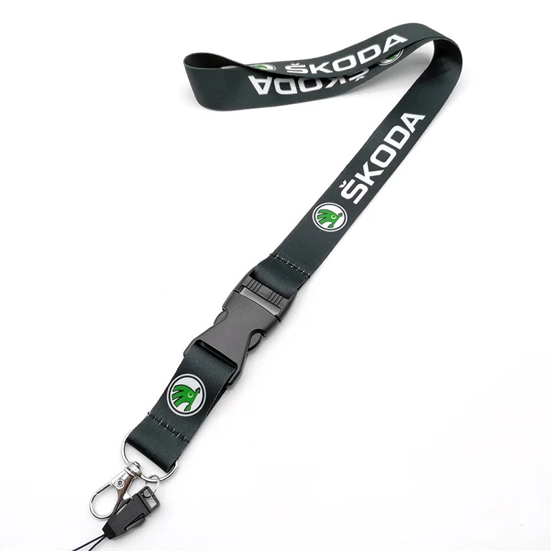 1PCS Neck Straps Lanyard Key Cell Phone Work ID Card Hanging Rope For Skoda Octavia A5 A7 RS Fabia Superb Rapid Kodiaq Karoq