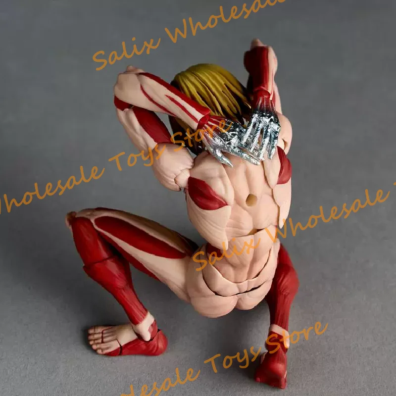 New Ko Annie Leonhart Kaiyodo Revoltech Attack on Titan Annie Leonhart Female Titan Form Action Figure Model Gift Toys