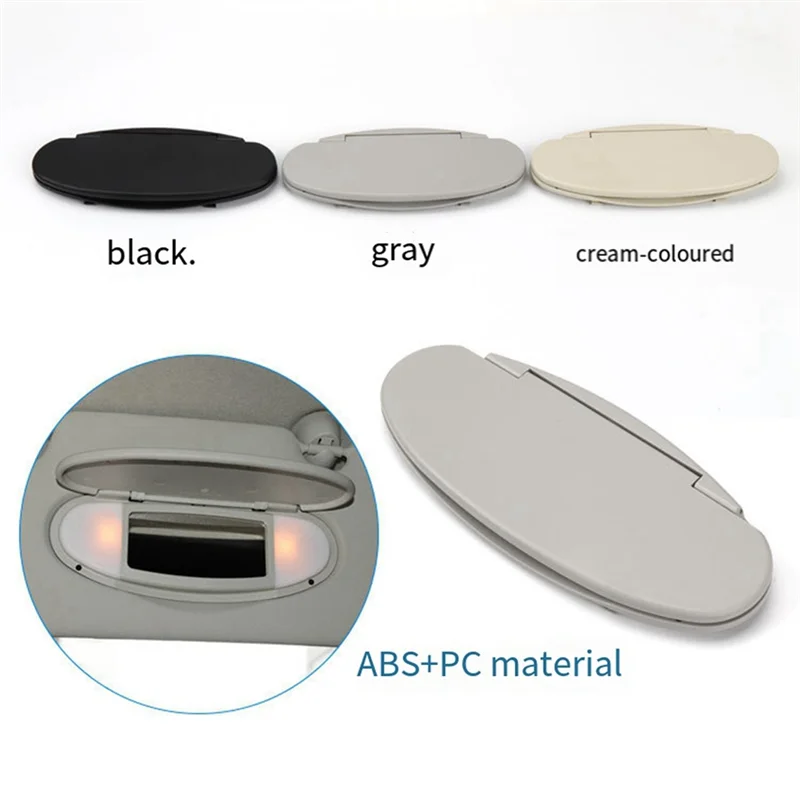 

Discount-Car Sun Visor Vanity Mirror Cover Makeup Sun Visor Hook Clip Bracket For BMW Mini R55 R56 R60 2007-2014