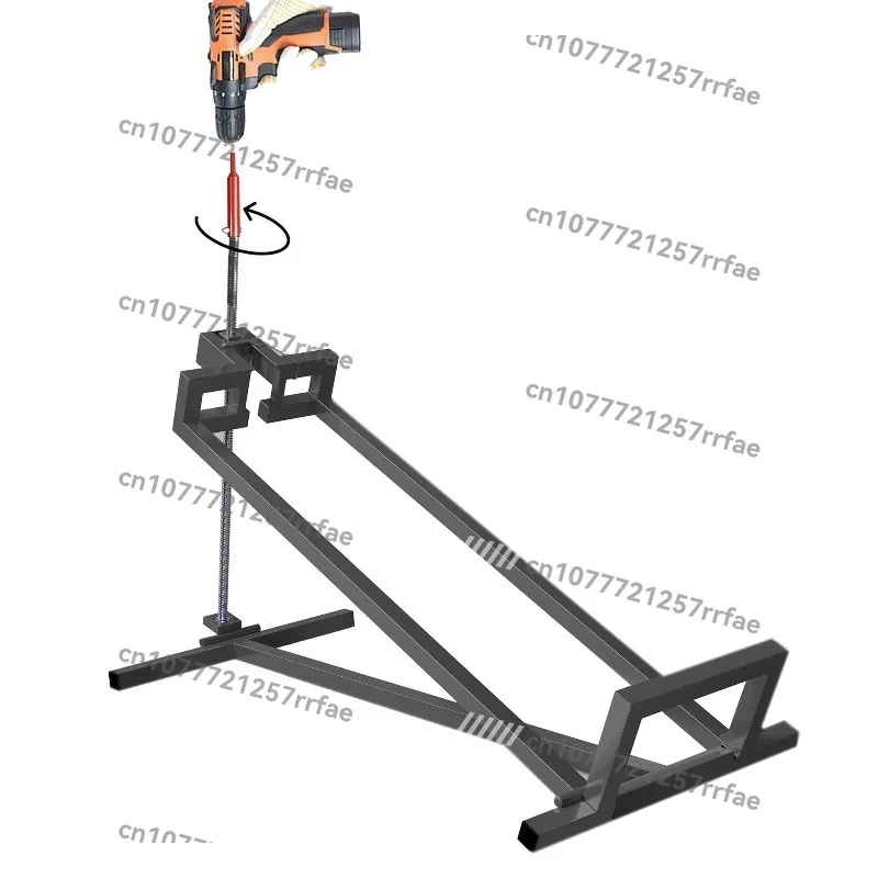

Riding lawn mower lift jack for horticultural tractors and lawn mowers with manual handle
