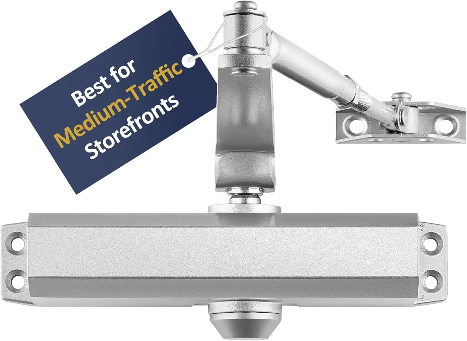 

Автоматический доводчик дверей средней мощности для дома, гаража и коммерческого использования - накладной монтаж, простая установка