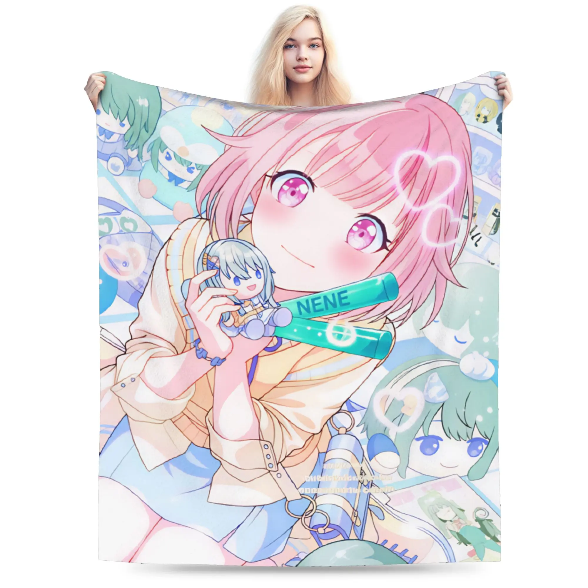 Project Sekais Plush Blanket Child  Flannel Bedding Throws For Home Decor Warm Customized Quality Bedspread Birthday Present