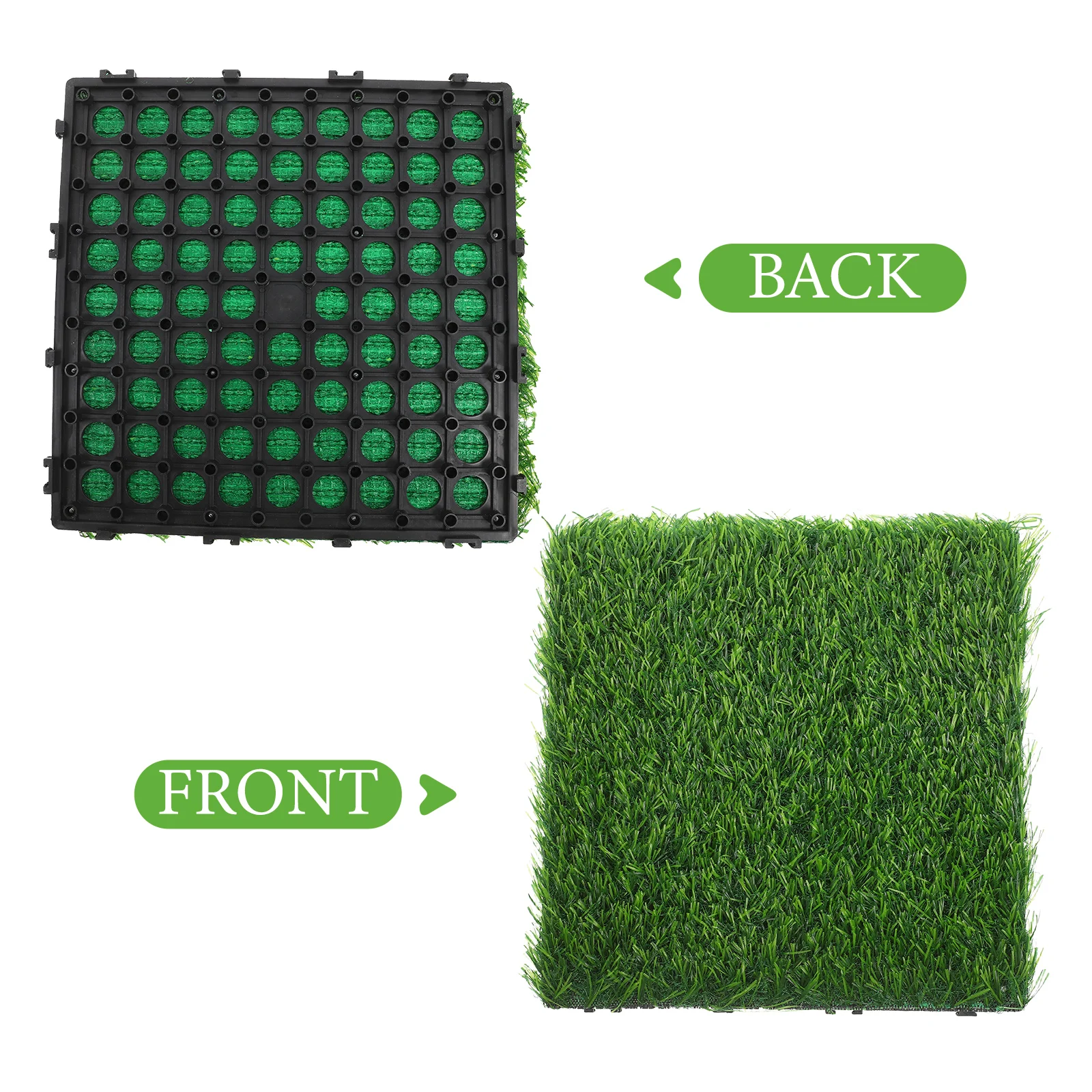 Outdoor Plastic Floor Interlocking Deck Artificial Grass Tiles For Garden Patio Decoration Floor Tile Spliced For Yard Balcony