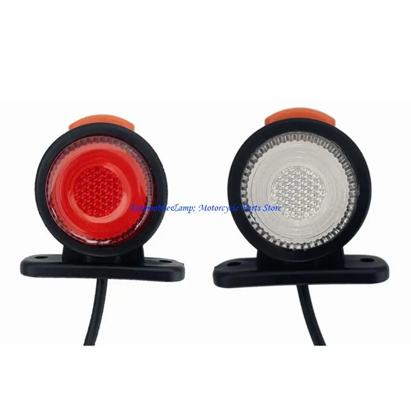 

H7BD 2pcs Truck Side Marker Light 12V 24V Turn Clearance Light Replacement Side Marker Lamps Brake Lights