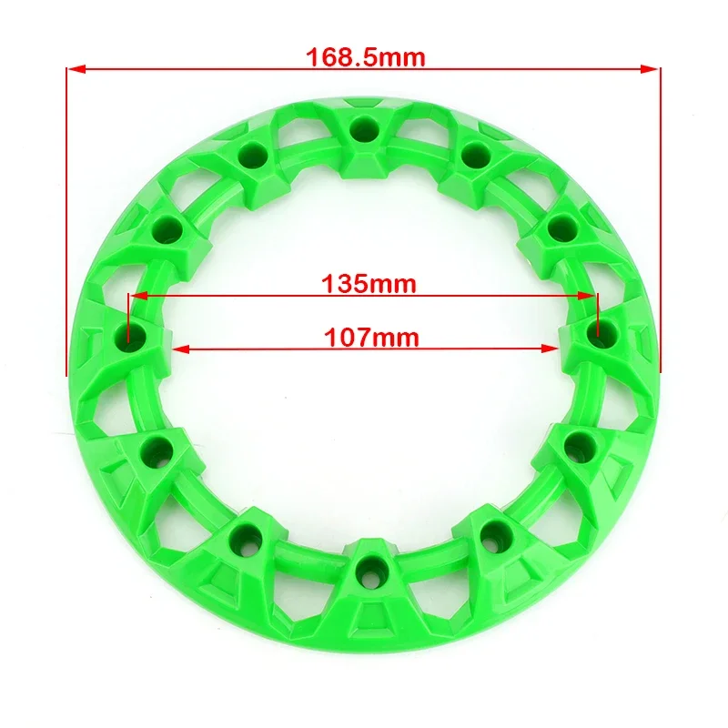 4pcs 6-inch ATV Wheel Trim Hub Protection Decor Rim Cap Universal Vehicle All Terrain Wheel Plastic Cover Fit To 6 Inch Wheels