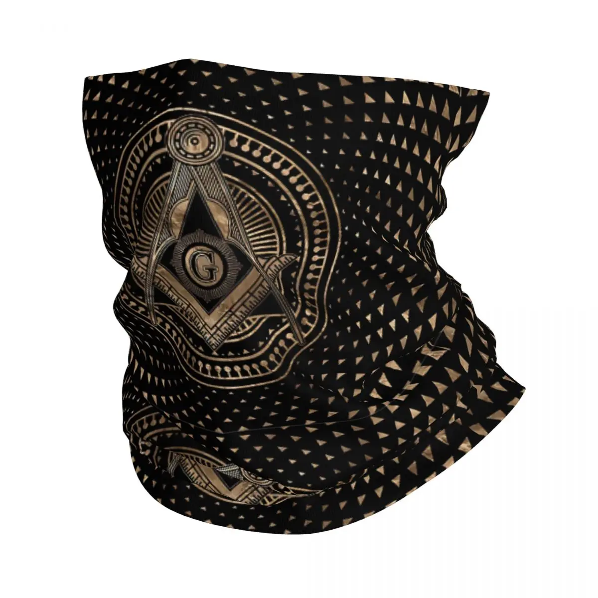 Freemasonry Bandana Neck Cover Freemason Compass Masonic Wrap Scarf Balaclava Cycling Unisex Adult Breathable