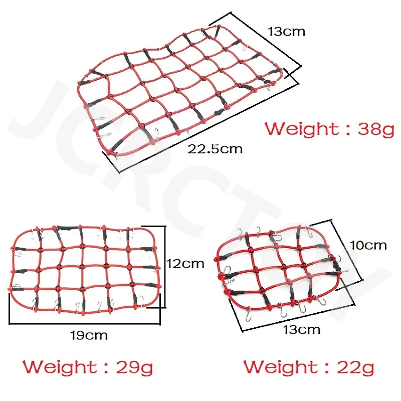 RC Elastic Luggage Net 1Pcs For 1/8 1/10 1/12 1/18 1/24 Traxxas TRX4 TRX6 SCX10 90046 D90 D110 Tamiya CC01 MN YiKong RC Crawler