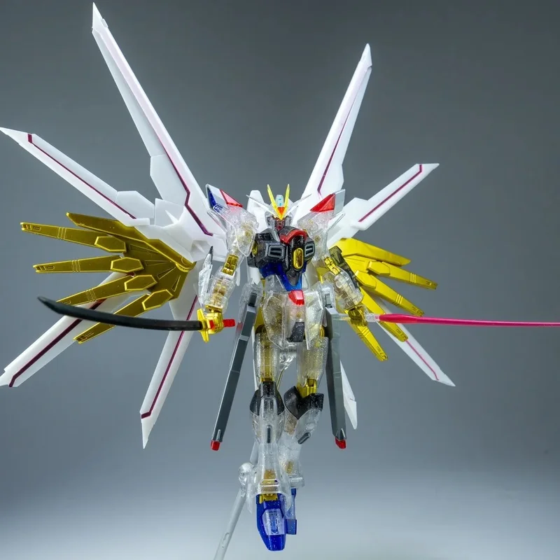 

XFS Premium Strike Freedom Semi-Translucent Color HG 1/144 Mech Assembly Model Kit Action Figures Desktop Ornament Doll Gift