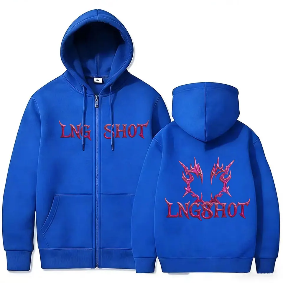 Korean Band Lngshot Jay Park Zipper Hoodie Men Women Kpop Fashion