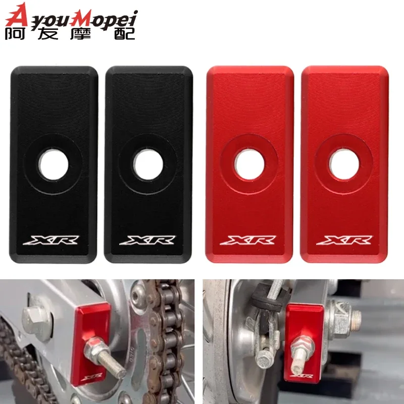 Ajustador de cadena, tapa de extremo basculante XR 125L 150L 190L, extremos de brazo de rueda trasera de motocicleta, accesorios XR para HONDA XR190L XR125L XR150L