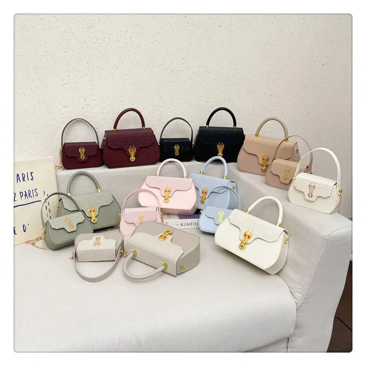 

High-End Vintage Diaper Bag For Women Designer Crossbody Handbag Luxury Minimalist Elegant Large Capacity Leather Tote Bag