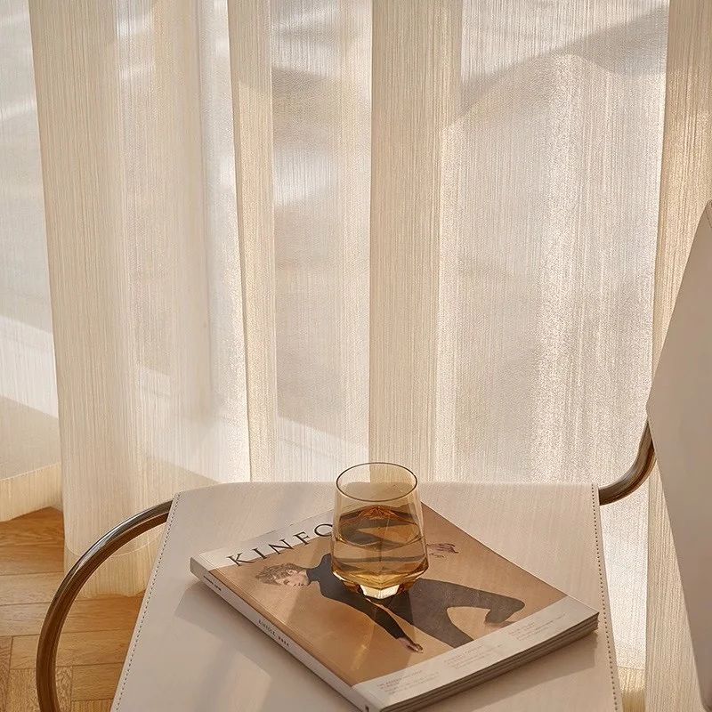Luxury Geometric Floral Tulle Home Curtains European Style Sheer Window Pencil Pleat Grommet Top for Living Bedroom