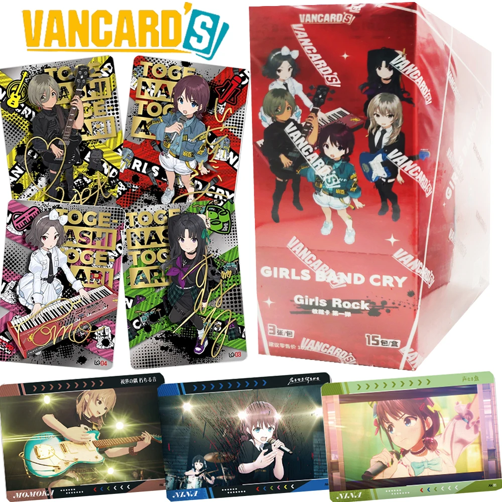 

VANCARD'S Girls Band Cry Collection Cards SUBARU AWA ISERI NINA Anime Rare Limited Edition Music Live Cards Fans Hobbies Gifts