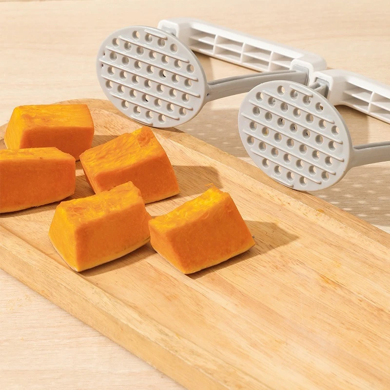 Manual Potato Puree Press Baby Food Masher Tool Multi-function Kitchen Crusher for Purple Potato Pumpkin and Potato view 3