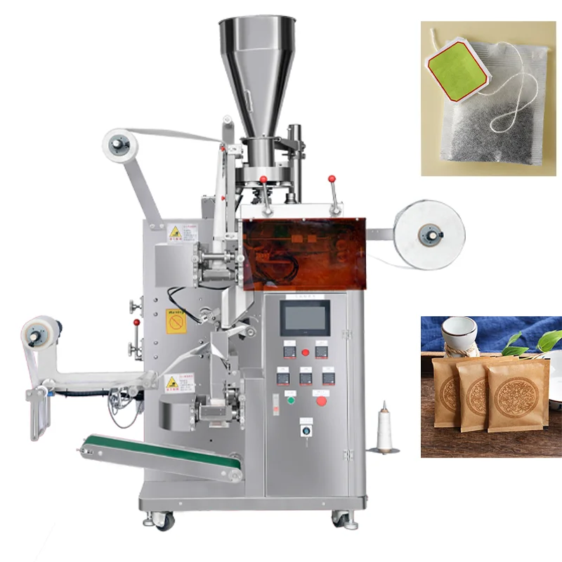 Automatic Sachet Inner and Outer Drip  Bag Packaging Machine with Label and String Sealing Wrapping Machine