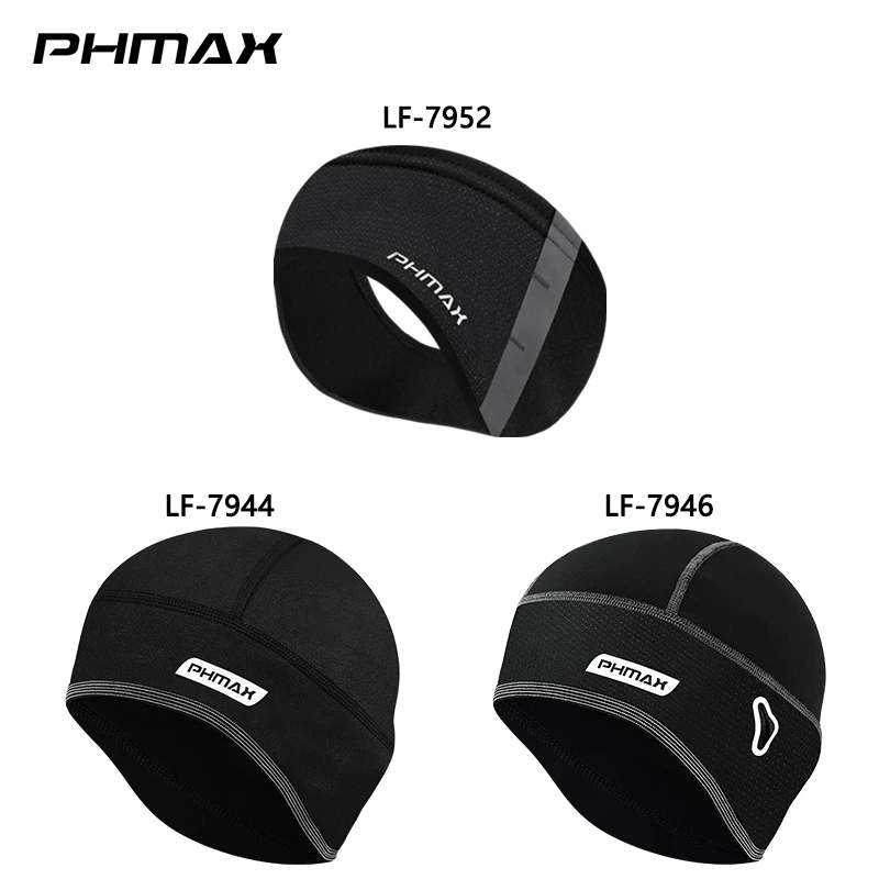 PHMAX Winter Cycling Cap Windproof Keep Warm Skiing Cap Road Cycling Warm Hat Snow Outdoor Sport Thermal Fleece Running Headband