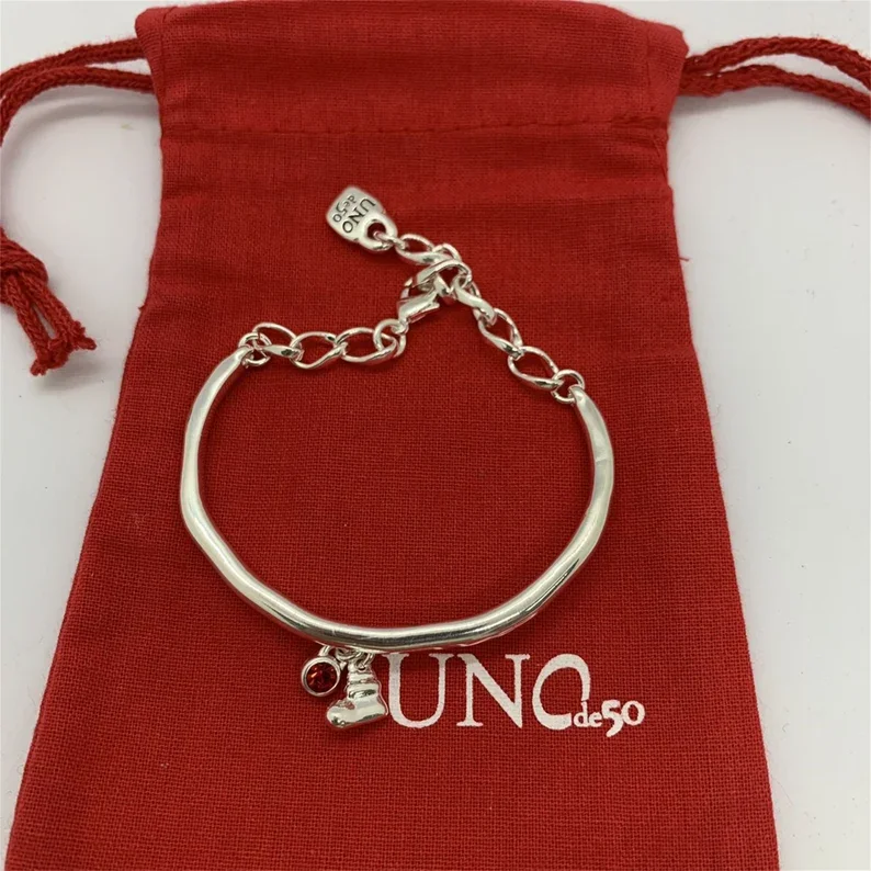 UNOde50 pequeno bracelete pingente, joias românticas femininas, best-seller, requintado pacote de presente, moda espanhola, novo, 2022