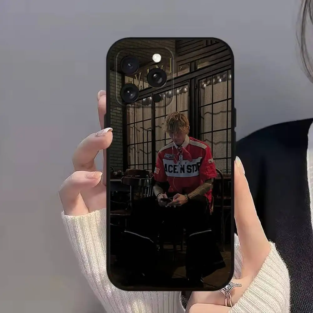 M-MGK LOST A-AMERICANA Handyhülle für iPhone 12,13,14,11,12,17,16,15,Plus,Pro Max,XS,X,XR,SE,Mini,Soft Silikon Schwarz Cover