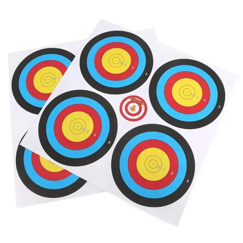 

10/20pcs 40x40cm Archery Target Papers Double Glued Paper Practice Training for Bow and Arrow Hunting Shooting Accessories