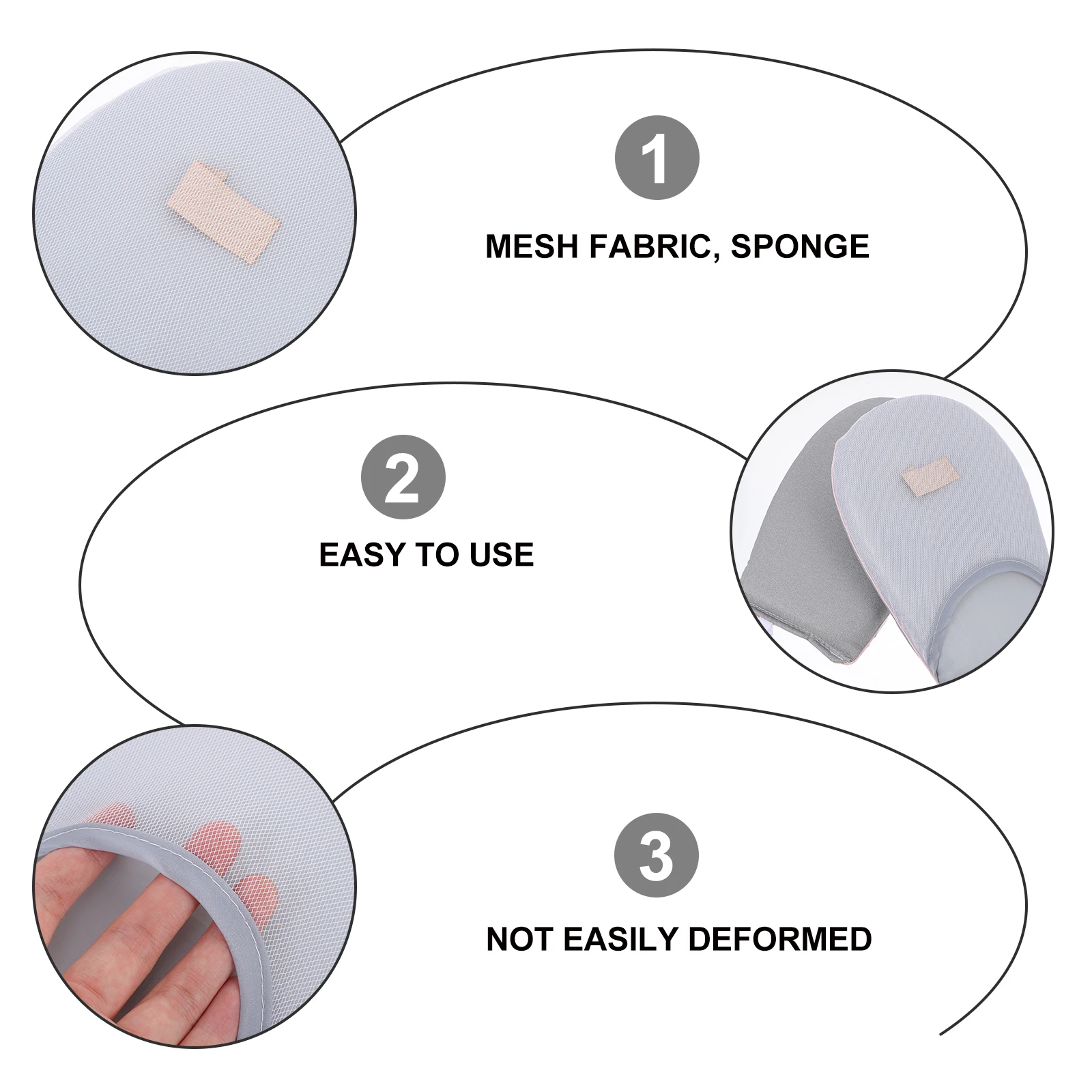 

2Pcs Hand Held Ironing Board Premium Heat Resistant Ironing Glove for Garment Steamer Lightweight Portable Clothing Steaming