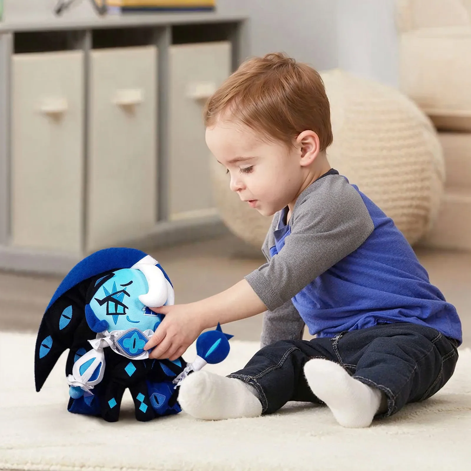 New Shadow Milk Cookie Plush Dolls Blue Doll Plush Toys Statue Doll Collection Room Decoration Kids Toy Friends Birthday Gifts