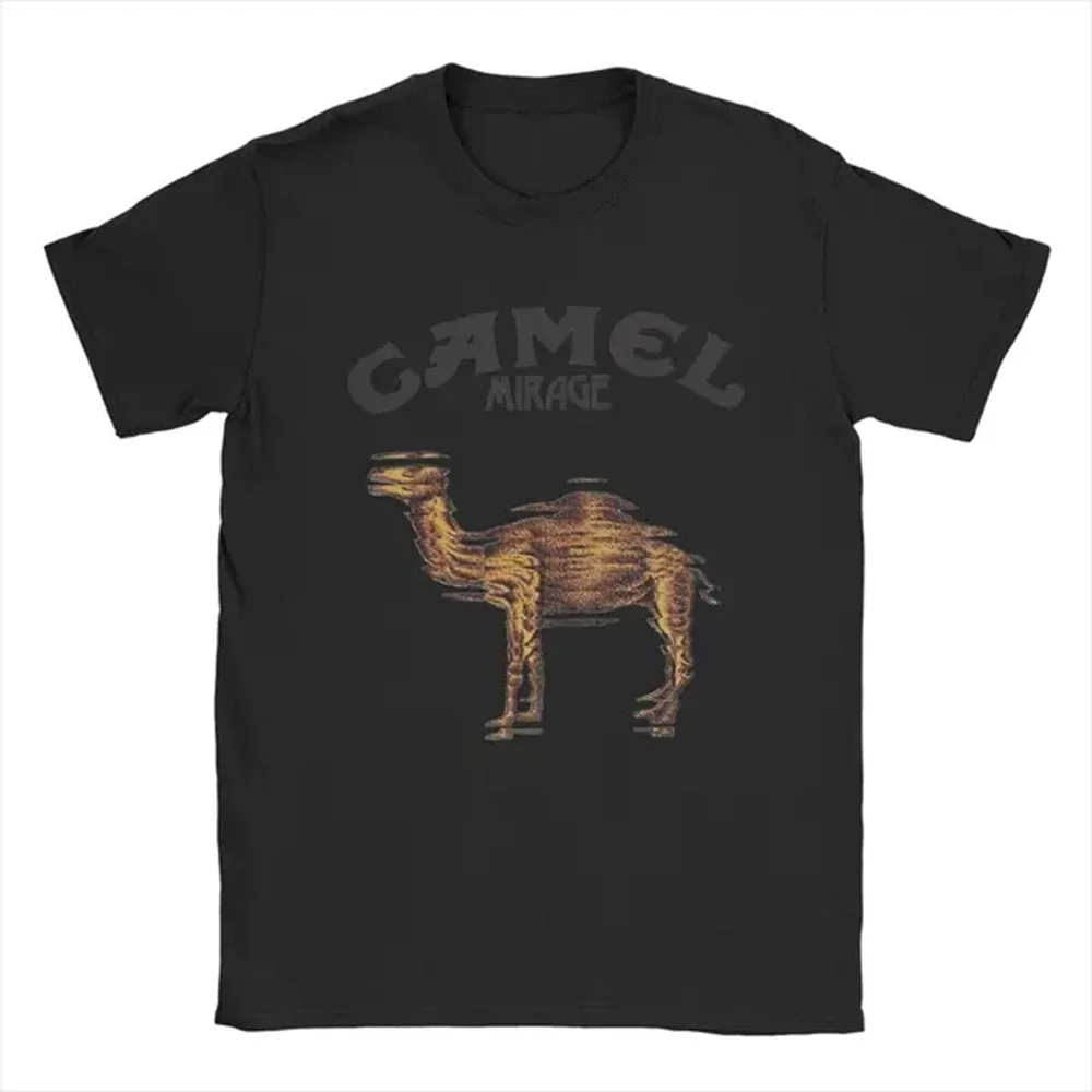 

Футболка с принтом Camel Dream, мужская новинка, футболка с круглым воротником, повседневная и удобная футболка с короткими рукавами