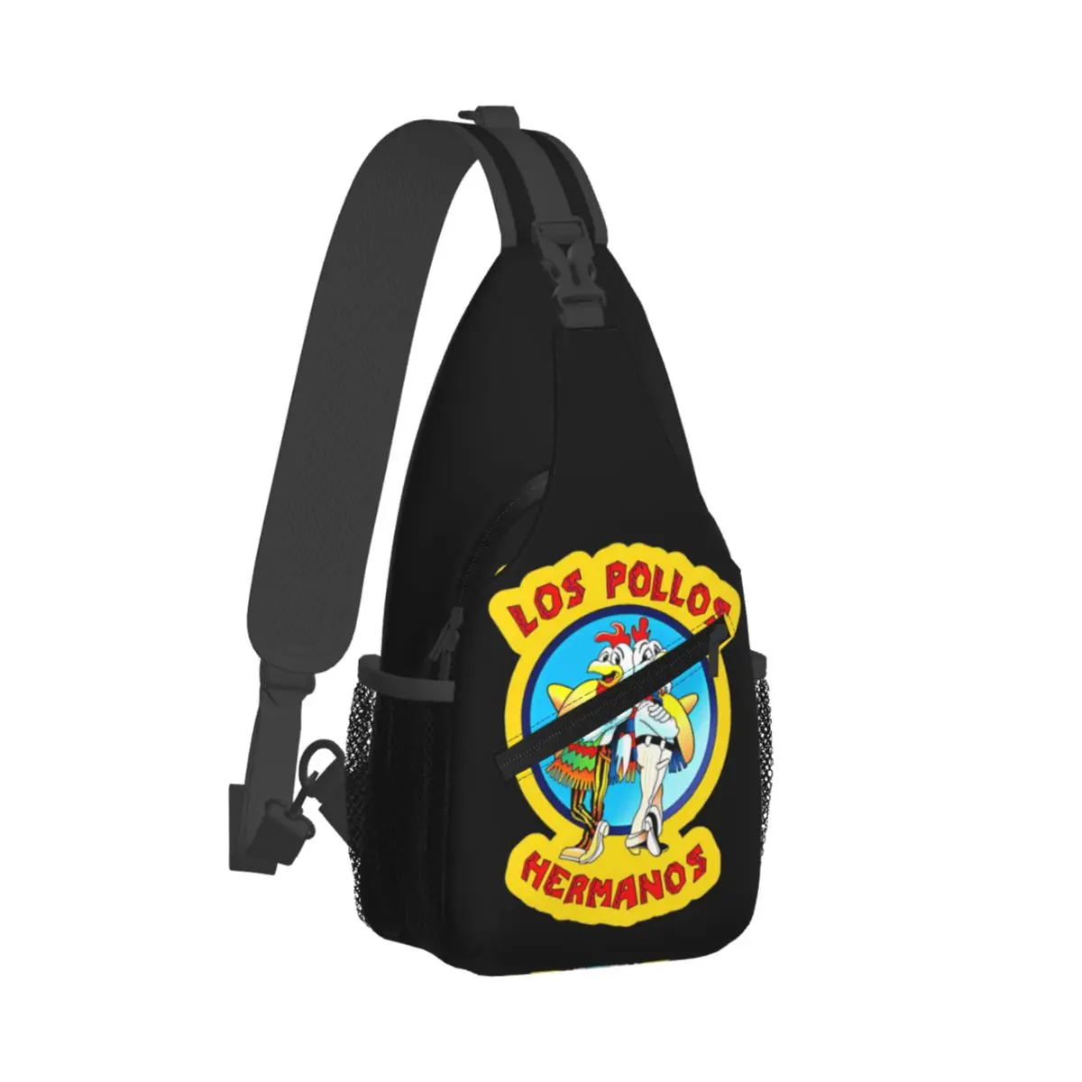 

Los Pollos Hermanos Crossbody Sling Bag Men Women Chest Bag Breaking Bad Shoulder Backpack Daypack for Travel Hiking Travel Bag