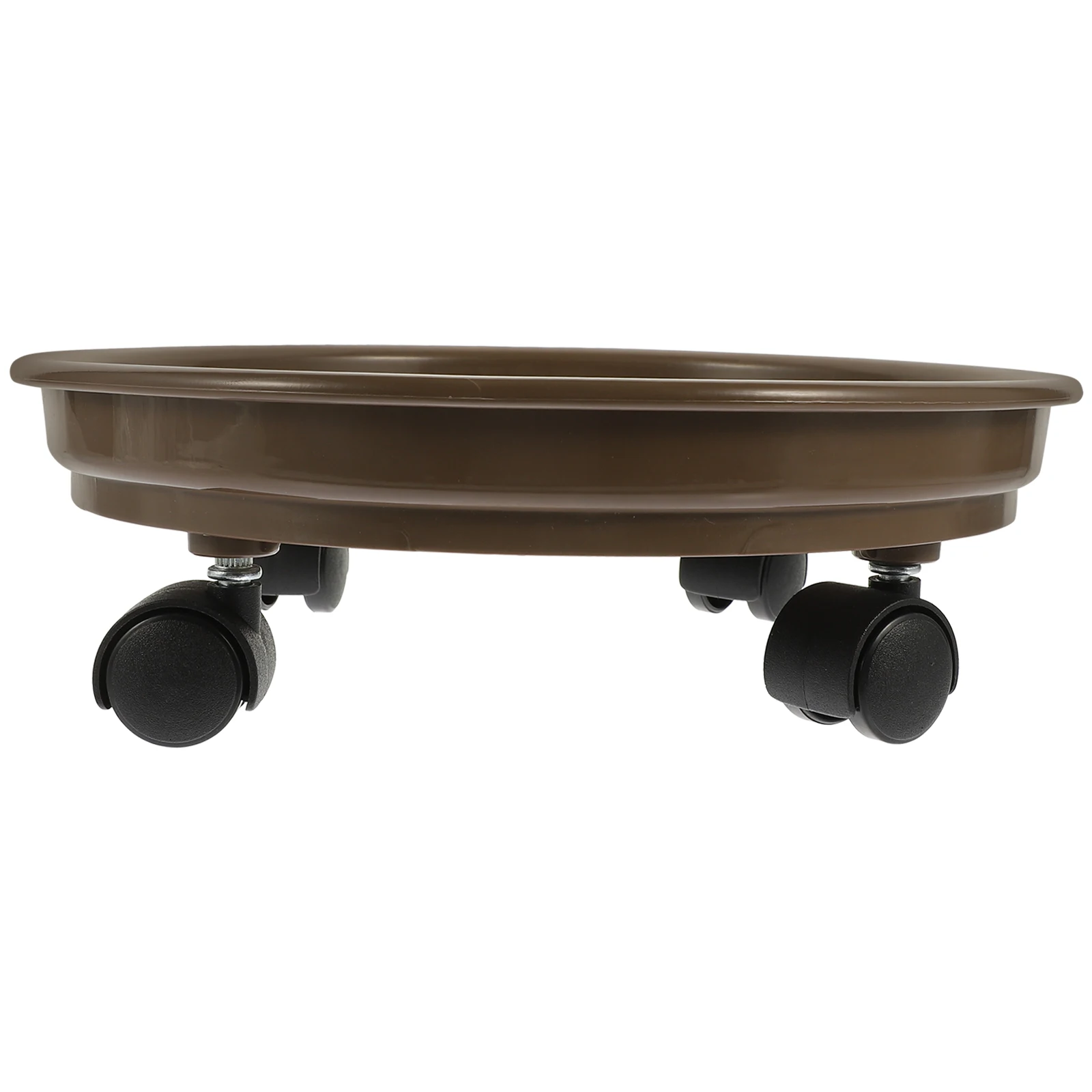

Large Flowerpot Tray with Wheels Reusable PP Material Long Service Life Gardening Plant Pot Trays Rolling Stand Bottom Pulley