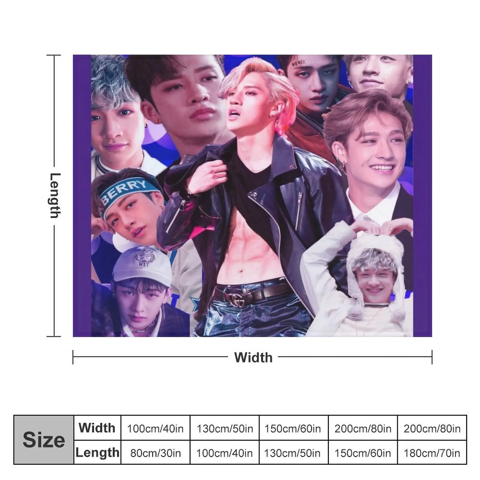 Bang Chan Throw Blanket Soft wednesday For Baby Winter beds Blankets