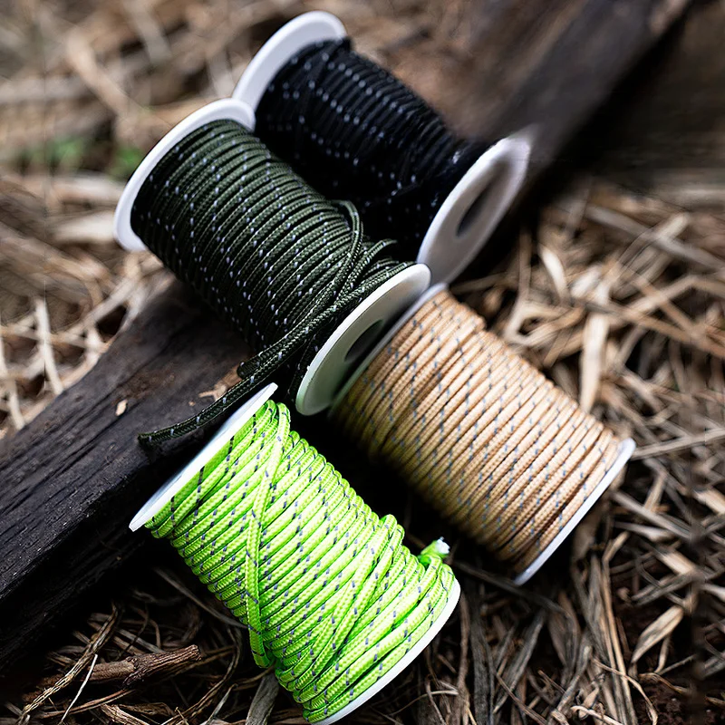 Home garden 20 meter tent windproof rope reflective camp 4mm
