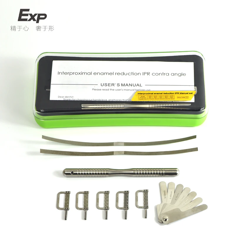 

Exp Dental Orthodontic Interproximal Enamel Reduction Manual Strip Slicing Set Double Sided With Tape Measure Handle