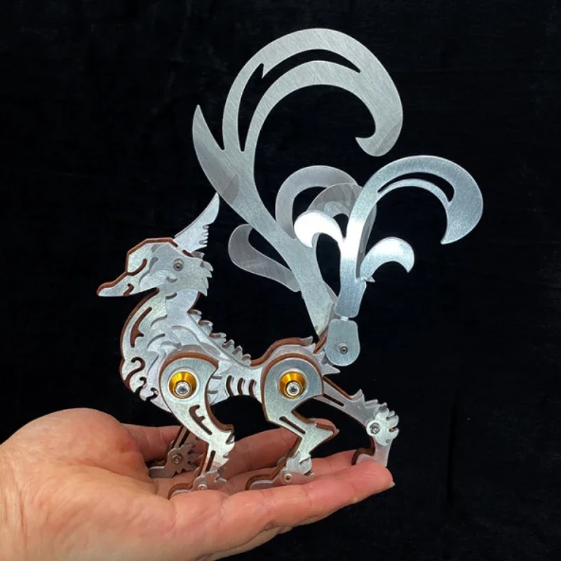 

3D Puzzle Nine Tailed Fox Metal Model Building Kits for Adults Mechanical Animals DIY Assembly Toy Children Gifts