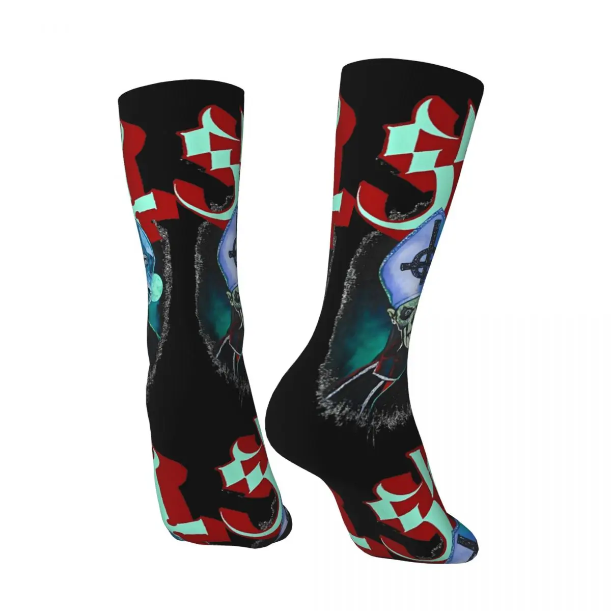 Ghost B.C.Rock Band Stockings Design Vintage Socks Autumn Non Slip Socks Adults Men Outdoor Comfortable Socks