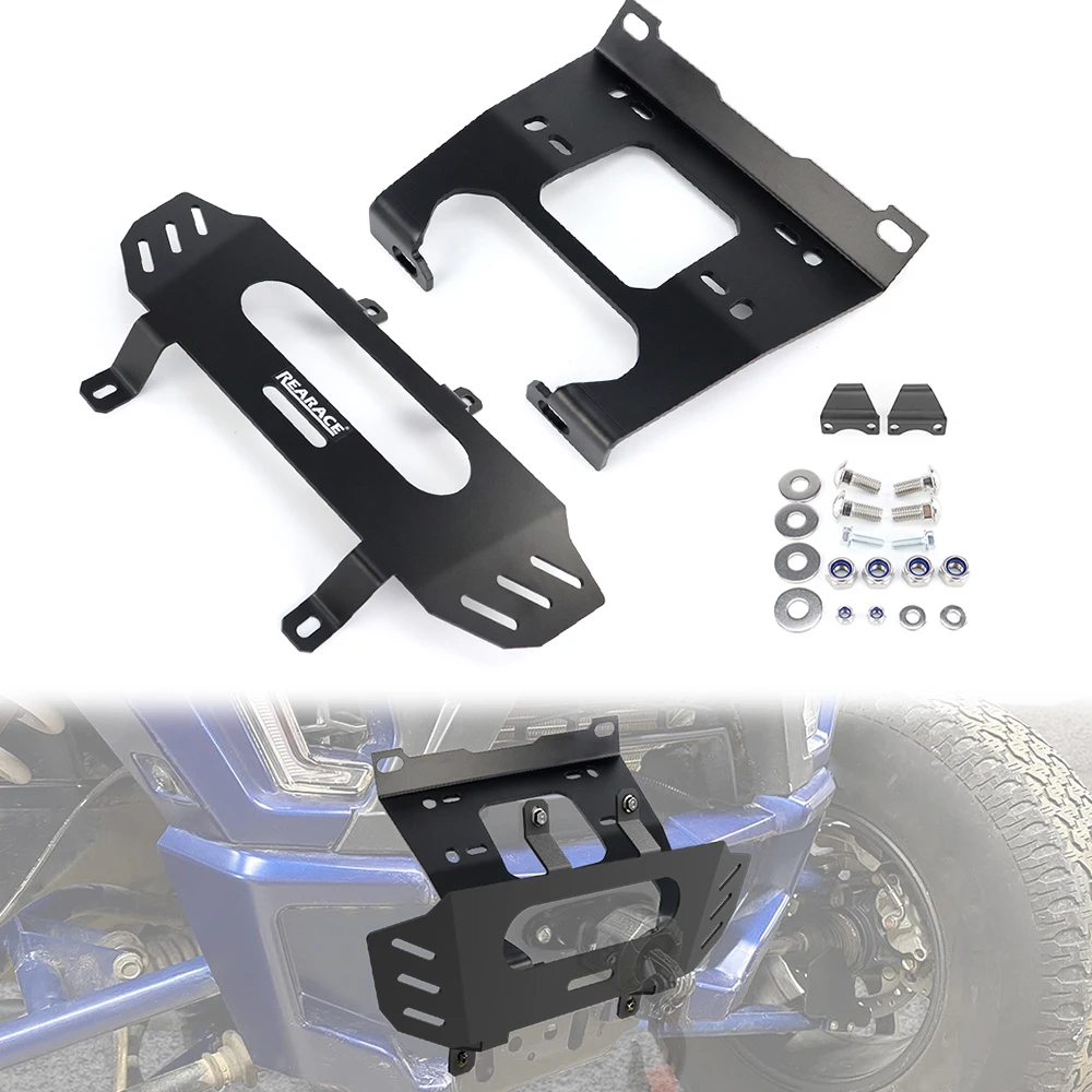 

Motorcycle Front Winch Mount Bracket UTV Winch Mounting Plate RZR XP 1000 / XP 4 1000 2019 2020 2021 2022 2023 For Polaris